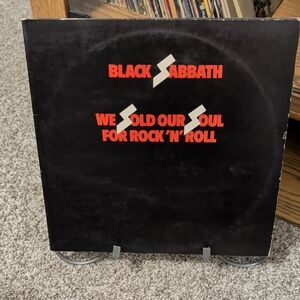 Black Sabbath Vintage 1976 Vinyl Record - Black and Red Cover Art